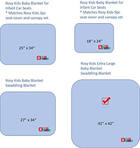 Rosy Kids Ultra Mekani dvostruki sloj za bebe koja prima pokriva, prekrivač za djecu i dječju djecu, Color21J05