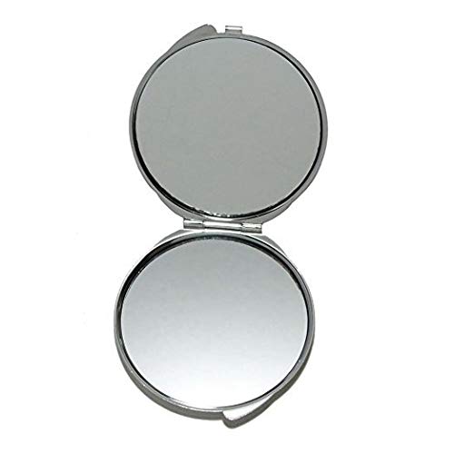 Ogledalo, ogledalo za šminkanje, betta riba tema džepnog ogledala, prenosivo ogledalo 1 X 2x uvećanje