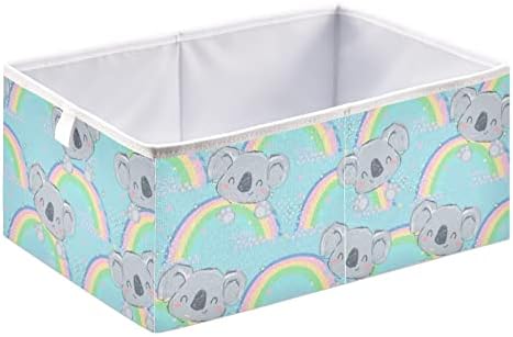 Emelivor slatka Koala kocka kanta za skladištenje sklopive kante za odlaganje vodootporna korpa za igračke za kocke kante za organizatore