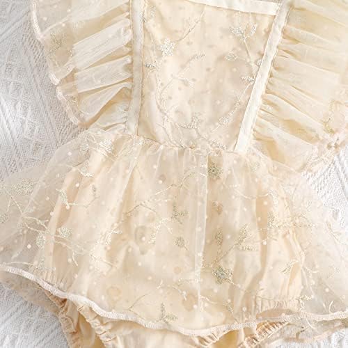 Madjtlqy Newborn Baby Girls Romper haljina Boho rucffle cvjetni čipkani kombinezon 1st Photoshoot od outfits ljetne odjeće