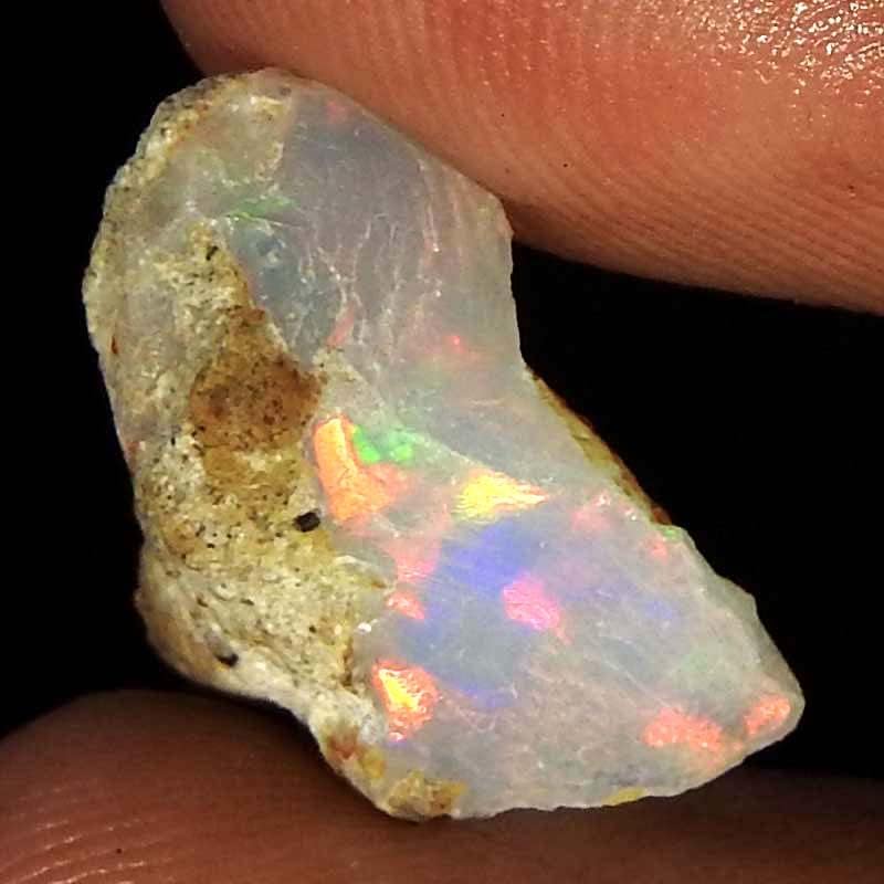 Jewelgemscraft ™ 03.40CTS. Ultra vatra sirovi opal kamen, prirodni grubi, kristali dragog kamenja, etiopska opal rock, nakit pravljenje