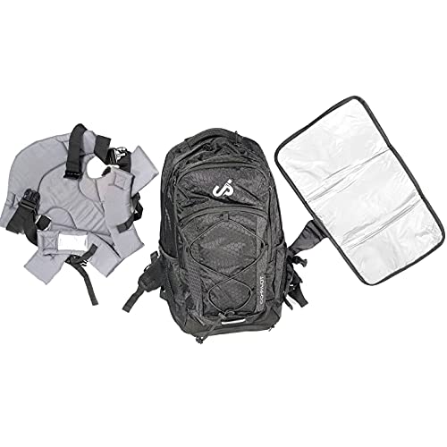 JP Copilot Carrierpak - 3-u-1 nosač za bebe, vrećica pelena i ruksak, crna