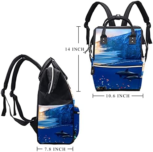 Dva prekrasna ruksaka za torbicu za plivanje pelena s promjenom torbi za dječje djevojke Djevojke mama torba