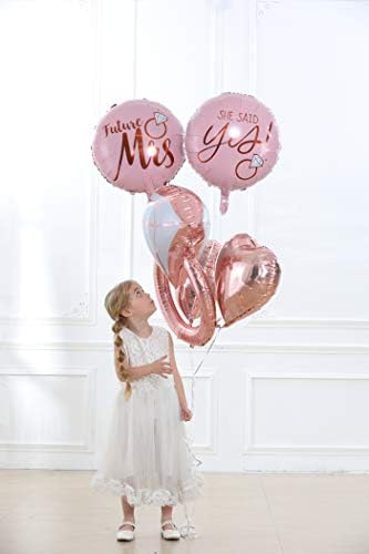 32 inčni dijamantni balon s ružičastog zlata Rekao je da Balon Buduća gospođa folija baloni zlato zlatni srčani oblik folija balon