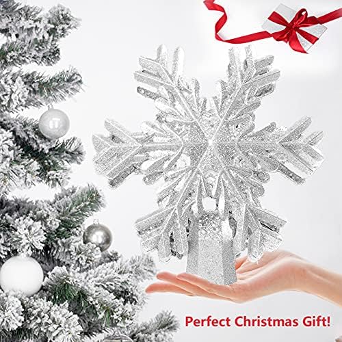 Božićno stablo se osvijetljeno - LED svjetlo Up rasvijetljeno snježno pahuljica Božić Topper Projecter za Crown Božićno drvce, Xmas