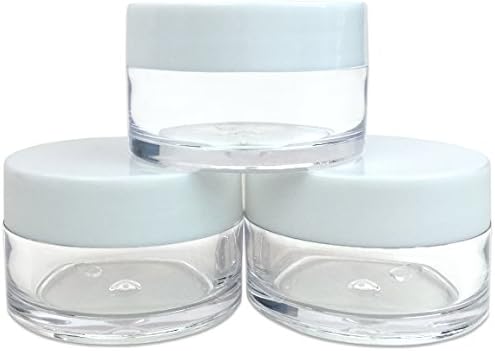 Beauticom 36 komada 20g / 20ml Okrugle jarke sa bijelim poklopcima za losion, kreme, toneri, balzama usana, uzorke šminke - BPA besplatno