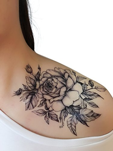Dalin 4 listova Privremene tetovaže za muškarce Ženska kolekcija cvijeća
