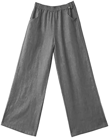 Ethia tiskane pantalone za žene casual ženske pune casual gumne hlače za hlače široke pantalone za noge elastične struke labave hlače
