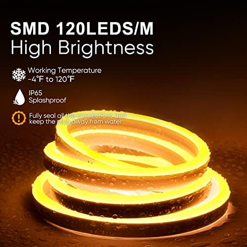 Shine Decor Bundle proizvodi aluminijumskog kanalskog paketa sa zlatnim žutim 20m / 65.6 ft LED neonskim svjetlima za užad