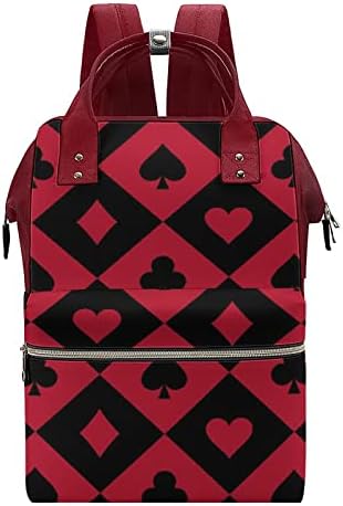 Personalizirani poker bag ruksak stilski materinsku torbu od pelene multifunkcijsko vodootporno putovanje starački rame