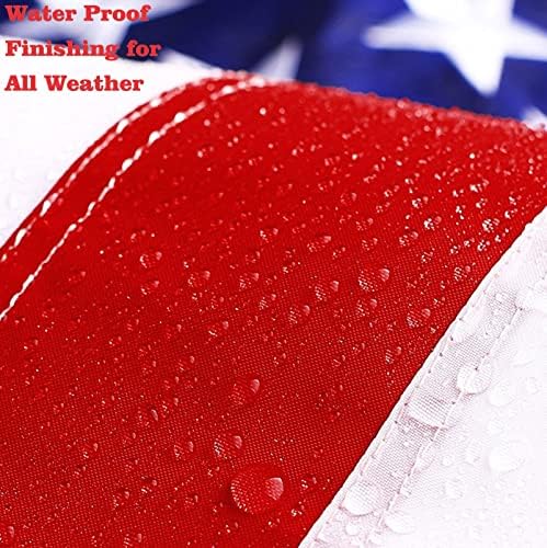 Američka zastava 3x5 Outdoor by LinaGarten, vezene zvijezde, ušivene pruge, 420d tkanina za teške uslove rada,otporne na vodu otporne