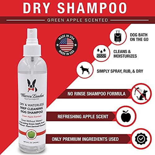 Warren London suhi & amp; šampon bez vode za pse & amp; kućne ljubimce - bez šampona za ispiranje pasa-suhi šampon za pse za smrdljive