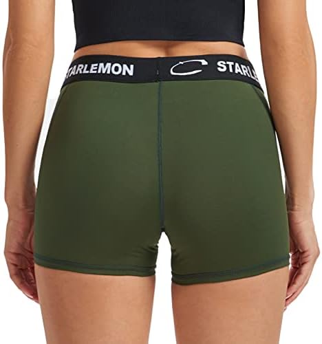Starlemon ženske kompresijske odbojkaške kratke hlače 3/7 spandex Workout Pro kratke hlače za žene