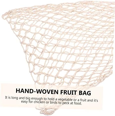 Hanabass 4 kom. Ručno tkana mreža za pranje namirnica za pranje mrežastih točka za pohranu Mrežne torbe za pohranu za igračke Mrežne