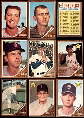 1962 TOPPS Baseball 200 Card Starter Set / Lot GD +