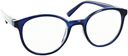 unisex-najbolji čitaoci za odrasle ovalne naočare za čitanje plava / prozirna sočiva, 2.0
