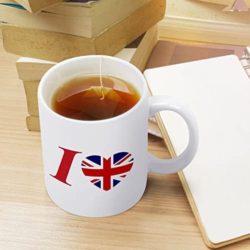 Volim UK Print Mug Coffee Tumbler keramička šolja za čaj smiješni poklon sa dizajnom logotipa za kancelarijski dom Žene Muškarci-11