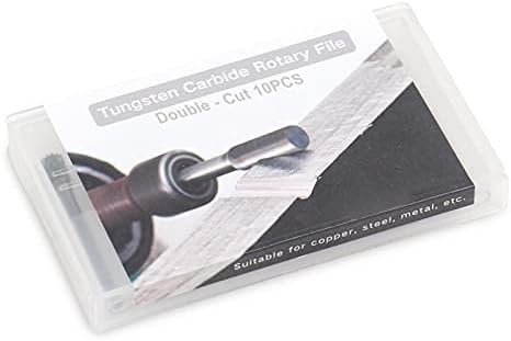 Vearter Tungsten Carbide Rotary Bit Set od 10, Bit za graviranje, 3 mm drška 6 mm Bit, za graviranje drveta i kamena, obradu čelika