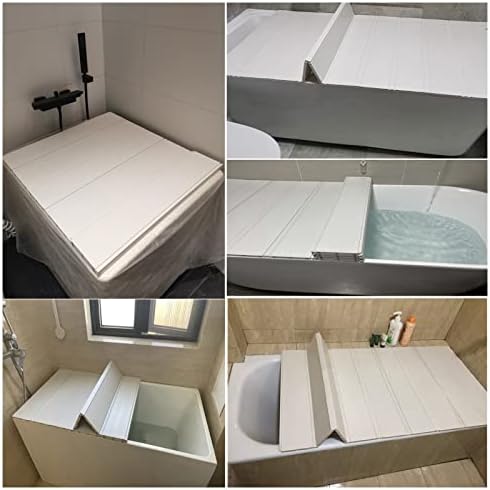 Poklopac za prašinu PVC nosač za kadu, preklopna izolacija Okidač za kupatilo poklopac za kupaonicu, debljina 1.2cm Poklopac otporan na toplinu, 19 veličina (boja: bijela, Veličina: 80x180x1,2cm