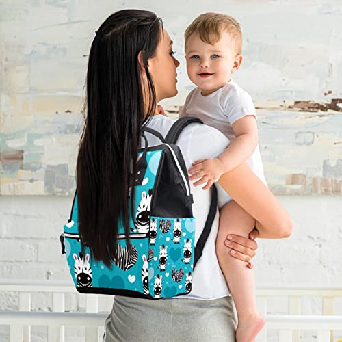 Cartoon Zebra Ljubavna uzorka Pelena tote torbe mammmy ruksak veliki kapacitet pelena torba za staračka torba za brigu o bebi