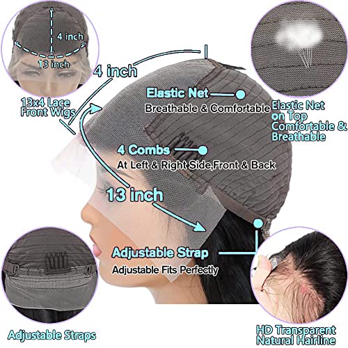 K KF BEAUTY u Body Wave čipkaste prednje perike ljudska kosa za crne žene 13x4 HD prozirne ljepljive ljudske kose perike za crne žene