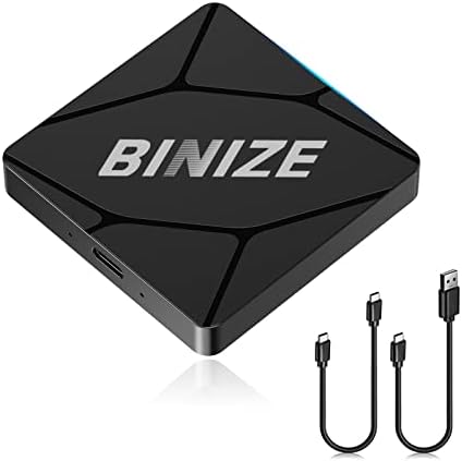 Binize 2023 CarPlay wireless Adapter Dongle za sve automobile sa OEM žičanim Carplay, Wirelss Carplay Adapter Plug&Play, 5.8 GHz WiFi/BT 5.2, brz i stabilan, bez kašnjenja, Online ažuriranje