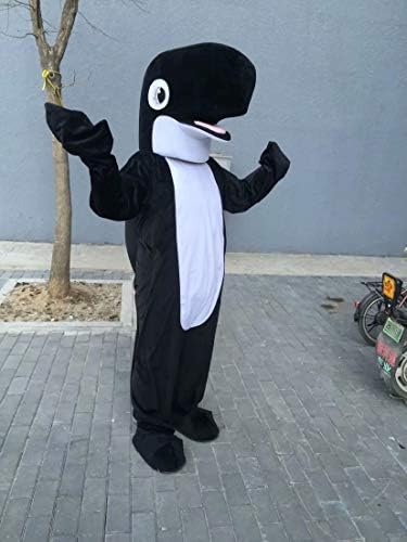 Crni morski pas delphin Cartoon Costim maskot pliša sa maskom za partnu za odrasle Cosplay Party Halloween prerušiti se