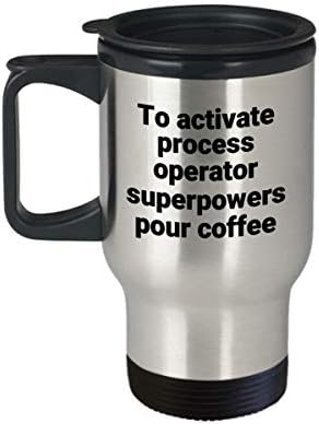Procesna operatera PUTNICA - Smiješni sarkastični nehrđajući čelik Novost superpower ideja za poklon za kafu