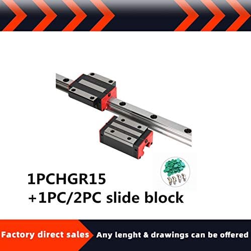 Linearne vodilice 1kom linearna vodilica Hgr15 1kom /2kom HGH15CA/HGW15CC Linearni uski/prirubnički vagoni klizni blok CNC dijelovi