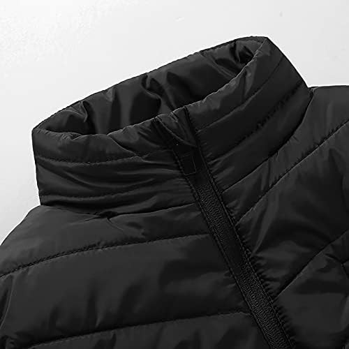 Čvrsta boja udobna esencijalna jakna na puffer Ladiein poslovni kaput bez rukava poliester kratki zip up cosy mock bomber jakna
