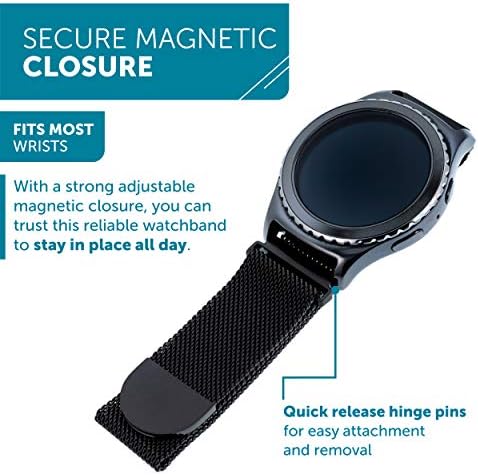Sat dizajnerskim opsezima za Samsung univerzalni - siguran, podesiv zatvarač od nehrđajućeg čelika, odgovara većini zgloba