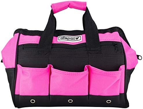 ALLSPACE Pink torba za alat sa 43 komada ružičastih alata, Set alata za žene, odvijači, čekić, ženski ručni alati, Zanatstvo i uradi