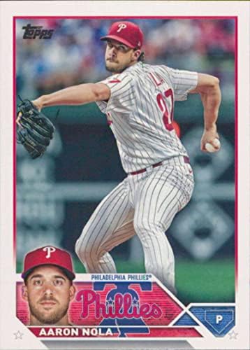 2023 TOPPS 278 Aaron Nola NM-MT Philadelphia Phillies Baseball Trgovačka kartica MLB