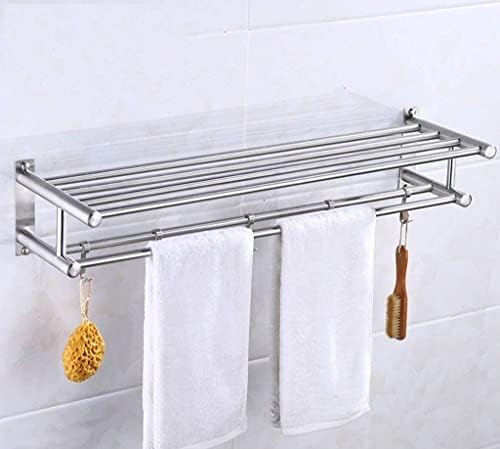 Držač ručnika, ručnička šina, čelik od nehrđajućeg čelika kupatilo zid zida viseći ručnik ručnik ručnik ručni nosač za tuširanje sa