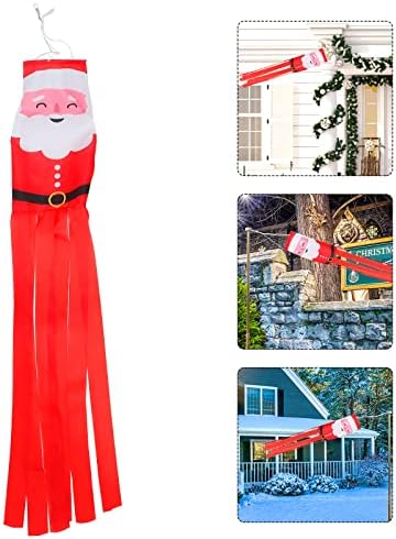 Doitool 1pc Božićno vjetrobranska zastava Courtyard Indikator vjetra dekor scene Ornamentschristmas Dekoracija na otvorenom ukrase