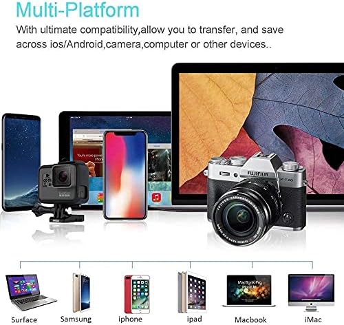 BoxWave Smart Gadget kompatibilan sa Acer TravelMate Spin P6 - Allreader čitač SD kartica, čitač microSD kartica SD kompaktni USB-Jet