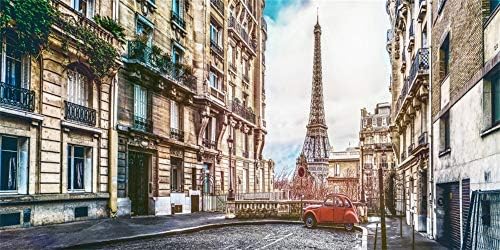 Yeele 12x6ft Eiffelov toranj pozadina za fotografiju romantična Francuska Pariz stara Retro Evropa Alley pozadina deca za odrasle