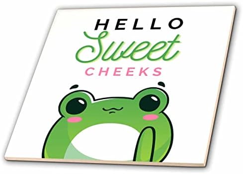 3drose zdravo slatki obrazi - slatka Kawaii žaba smiješni nadimak za Humor u kupaonici-pločice